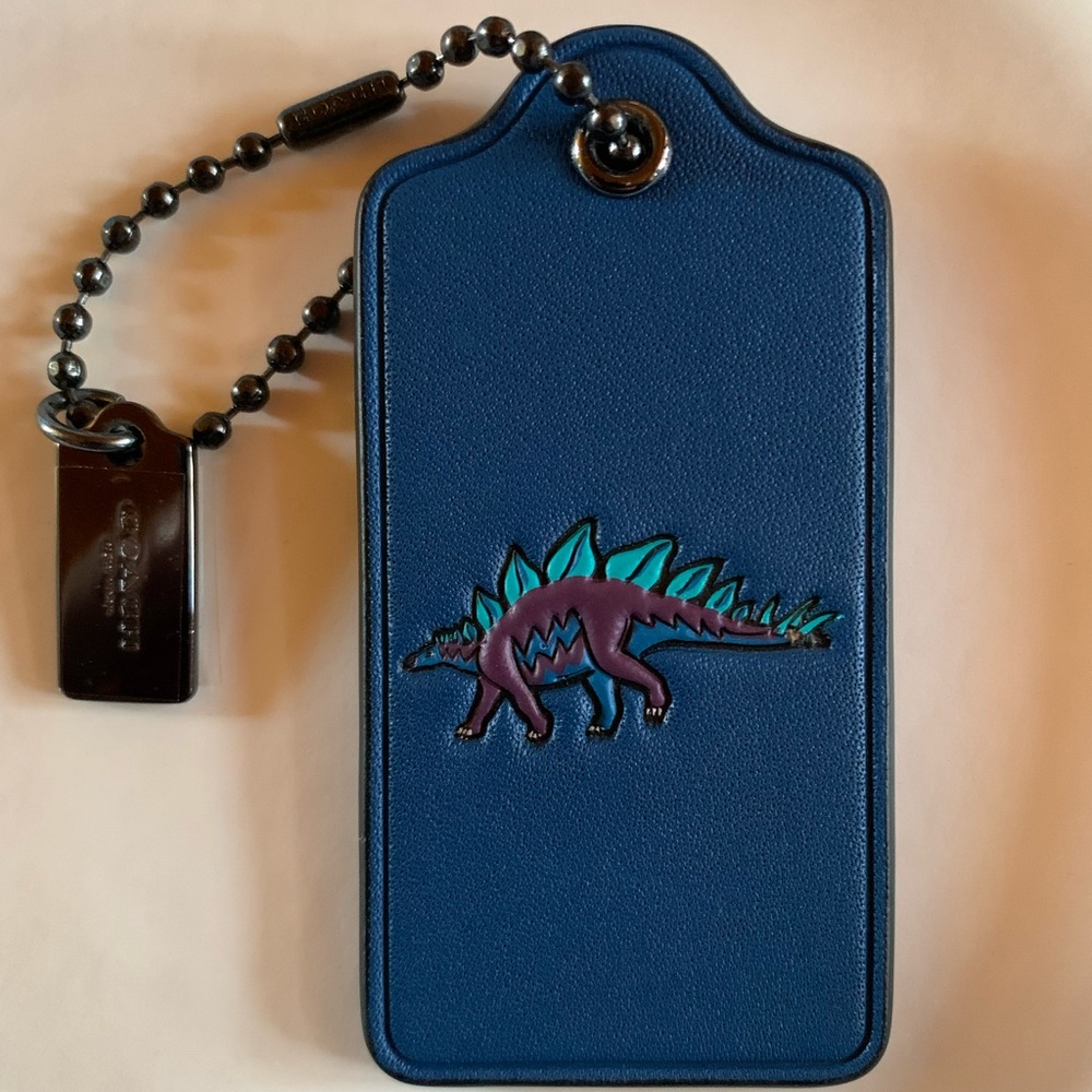 Coach Steggy leather hangtag
